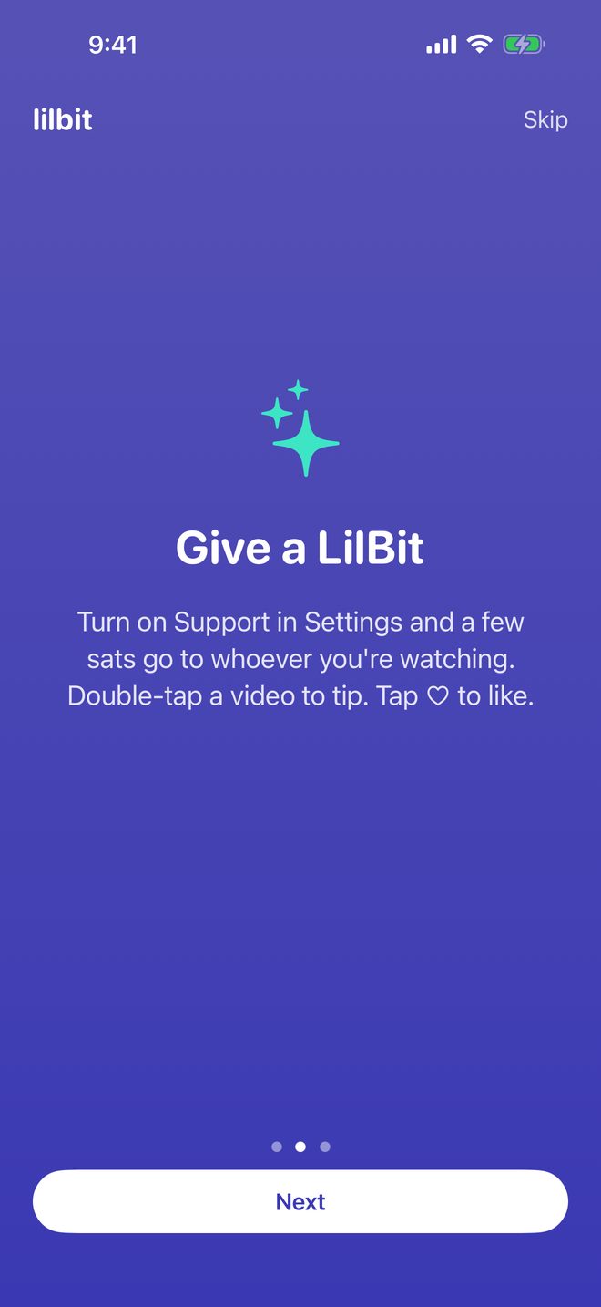Give a LilBit: a few sats go to whoever you're watching